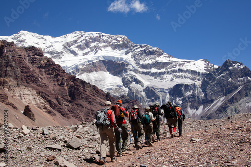 mount Aconcagua. highest pik of south America