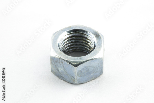 crome nut on white background