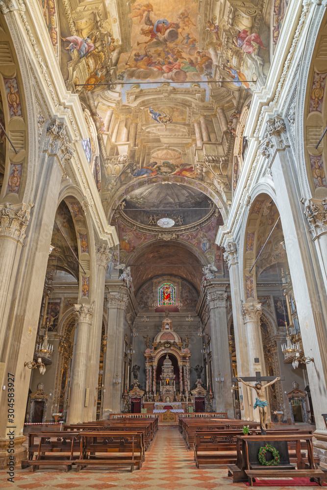 MODENA, ITALY - APRIL 14, 2018: The of church Chiesa di San Bartolomeo.