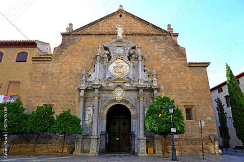 Monastery of St. Jerome Spanish (Monasterio de San Jeronimo), a Roman Catholic church and Hieronymite monastery in Granada, Spain.  photo