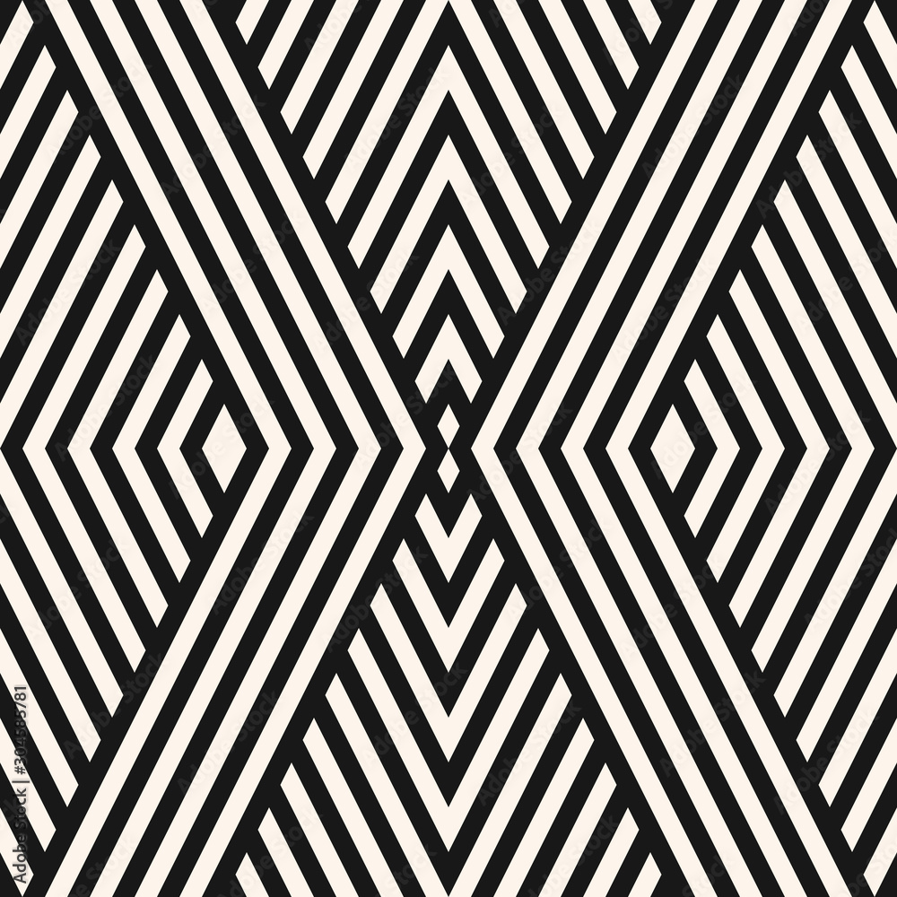 Vector geometric lines seamless pattern. Black and white texture with stripes Vector geometric lines seamless pattern. Black and white texture with stripes