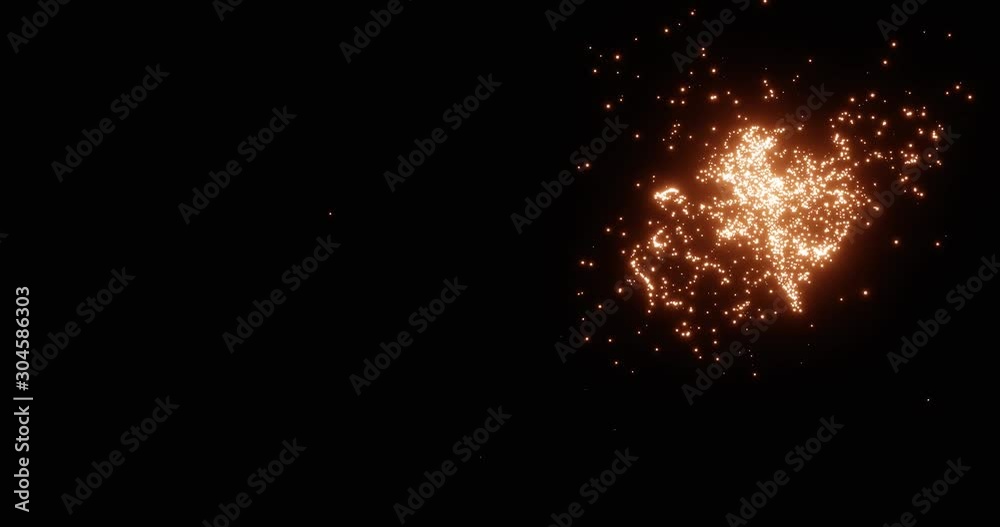 luxurious pumping heart colorful particles for brand intro videos and can be used for events, stage shows, projectors, and much more.