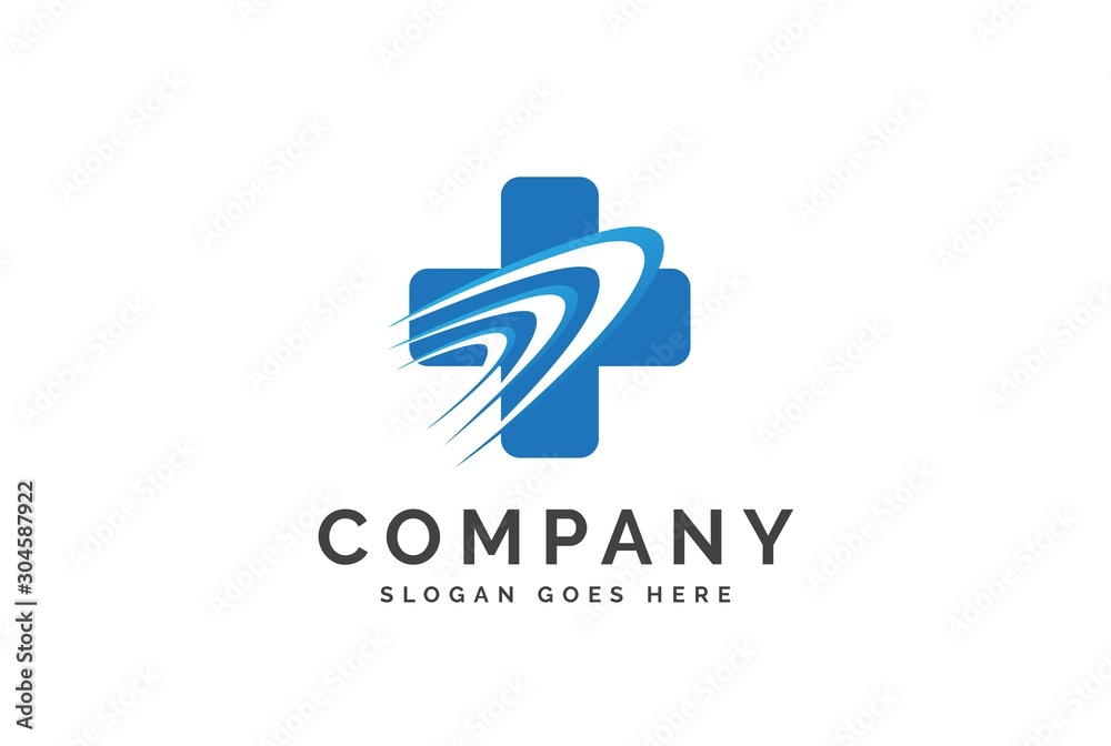 Cross health medical logo vector template Cross health medical logo vector template