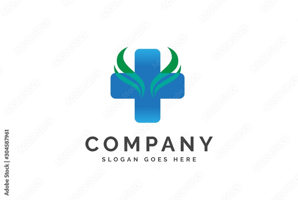 Cross health medical logo vector template Cross health medical logo vector template