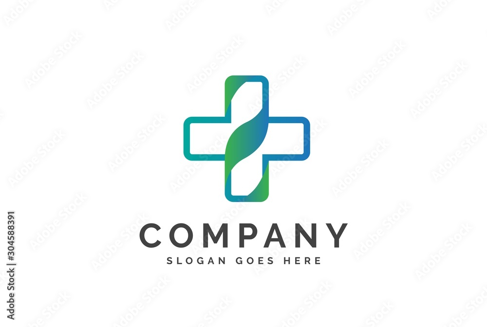 Cross health medical logo vector template Cross health medical logo vector template
