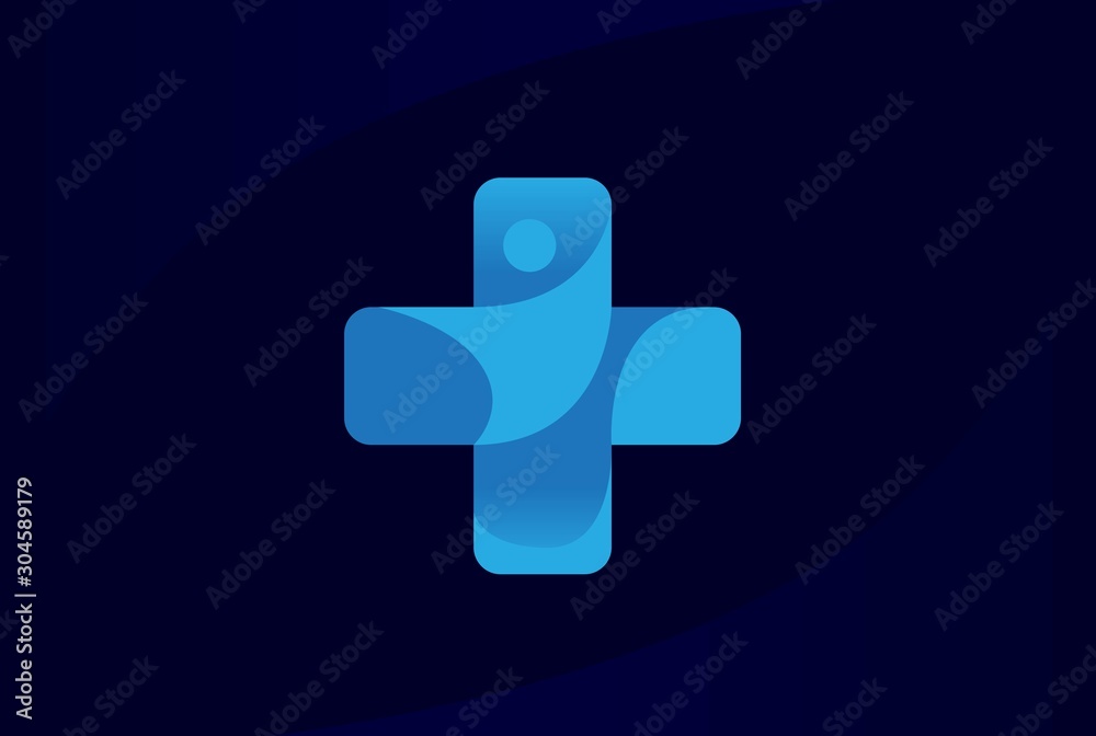 Cross health medical logo vector template Cross health medical logo vector template