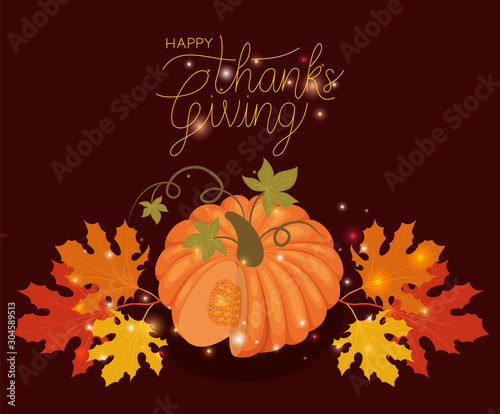 Happy thanksgiving day vector design