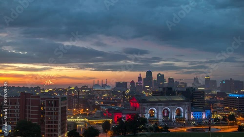 Kansas City Sunset Time Lapse