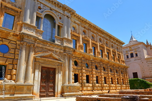 beautiful Moorish Style design of Alhambra Granada - Andalusia  Spain  Europe 