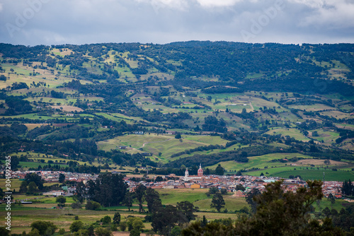 Fototapeta Naklejka Na Ścianę i Meble -  Panoramicas en Municipio de Tabio Cundinamarca_Colombia