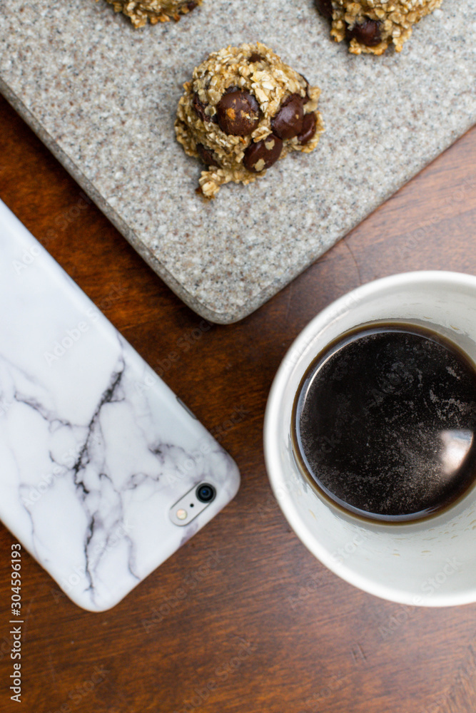 coffee mug cell phone iphone cookies marble coffee mug cell phone iphone cookies marble