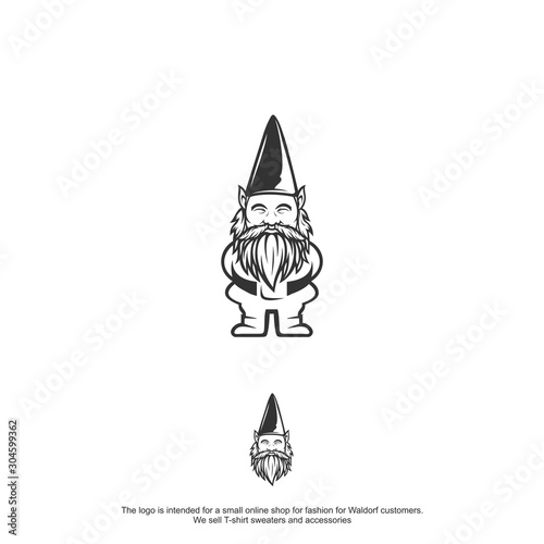 dwarf logo design vector tamplate