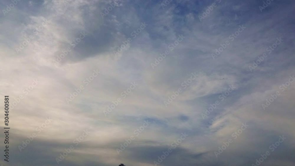 Seagull flying super slow motion in the cloudy blue sky. Seagull flying super slow motion in the cloudy blue sky.