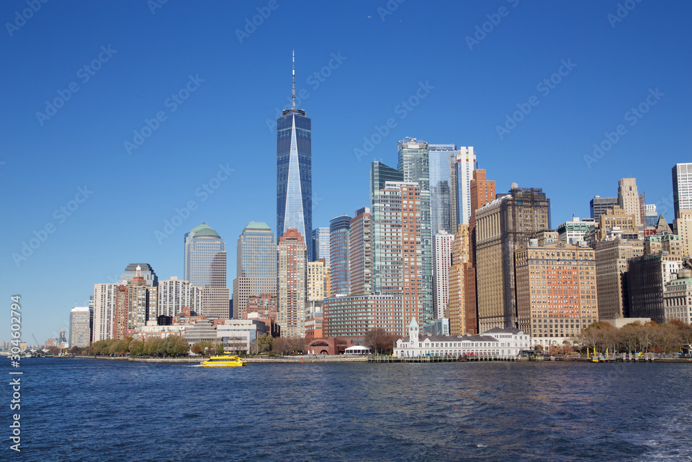 Naklejka premium Downtown Manhattan