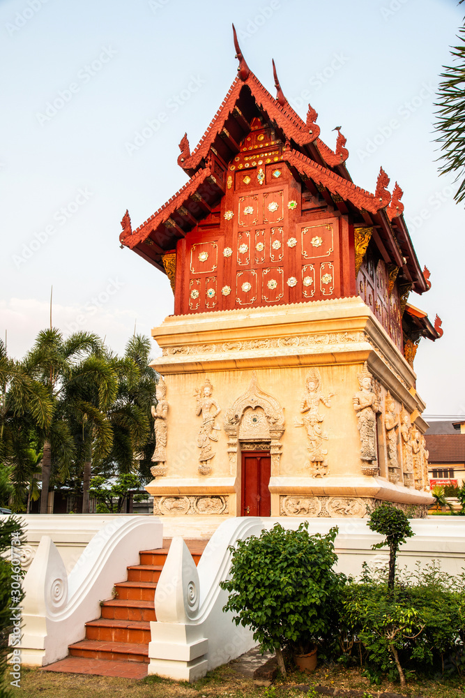 Fototapeta premium Wat Phra Sing Temple located in Chiang Mai Province, Thailand