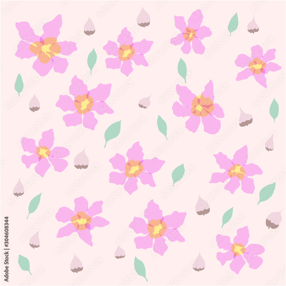 Pattern of Jacaranda flowers Pattern of Jacaranda flowers