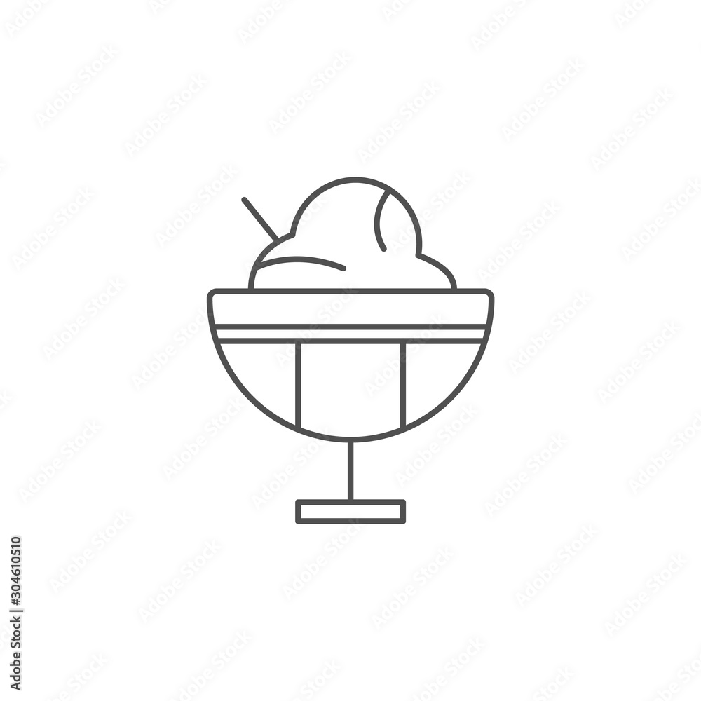 Ice cream vector icon. Ice cream vector illustration Ice cream vector icon. Ice cream vector illustration
