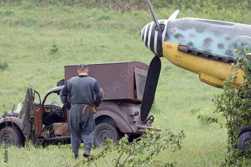 Obraz na płótnie German Luftwaffe soldier In World War II