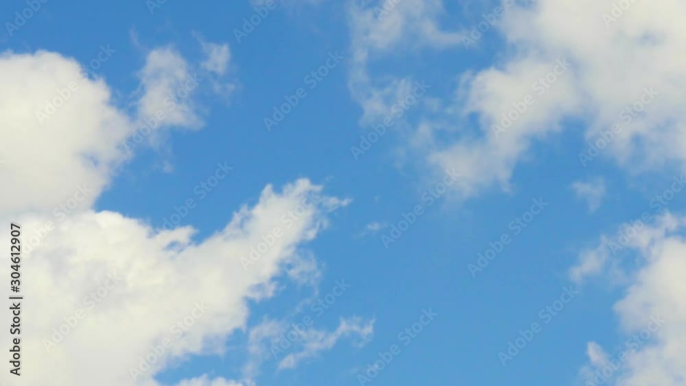 4k time lapse beautiful blue sky with clouds background.