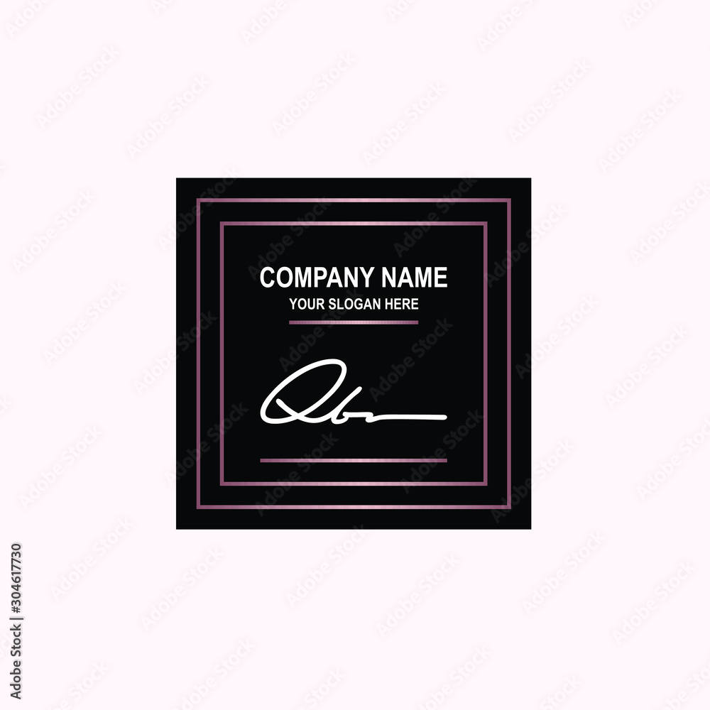 QB Initial signature logo is white, with a dark pink grid gradation line. with a black square background QB Initial signature logo is white, with a dark pink grid gradation line. with a black square background