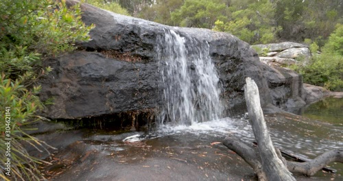 Carrington Falls nellies Glen  small waterfall peaceful slow pan photo