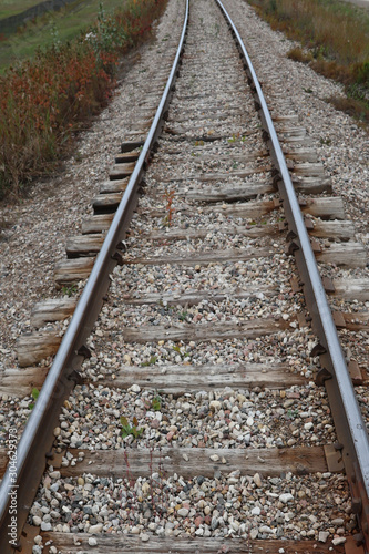 線路 Perspective rail parallel line