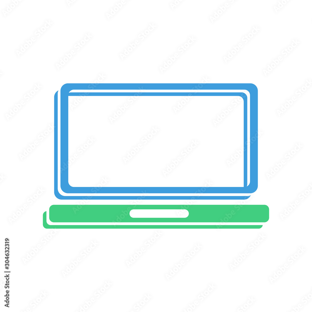 Laptop Notebook icon, modern flat design color sign vector Laptop Notebook icon, modern flat design color sign vector