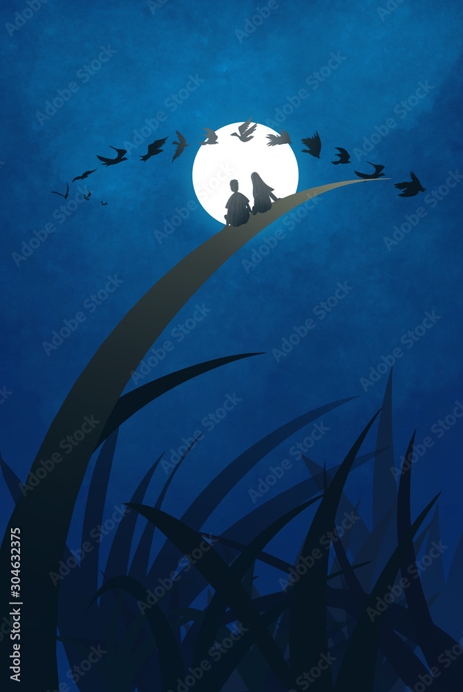 Chinese valentine's day illustrations Chinese valentine's day illustrations