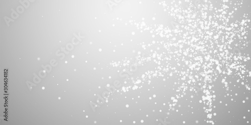 Beautiful falling snow Christmas background. Subtl