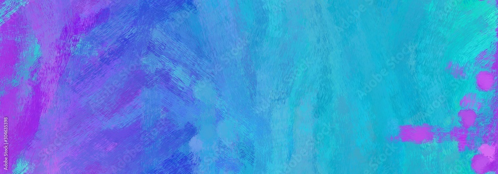 endless pattern. grunge abstract background with dodger blue, medium turquoise and medium orchid color. can be used as wallpaper, texture or fabric fashion printing