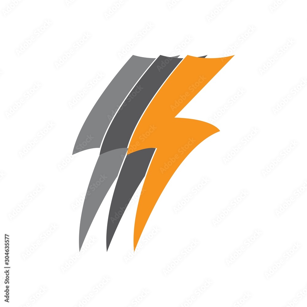 lightning logo vector template illustration lightning logo vector template illustration