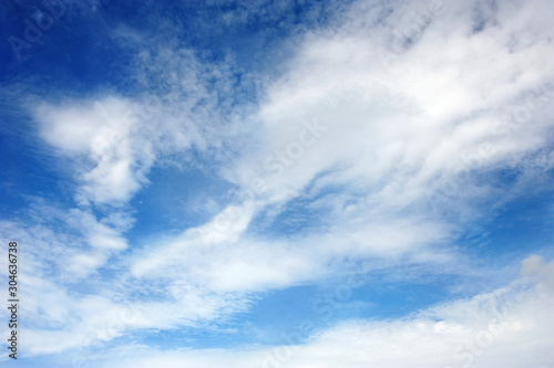 blue sky with white clouds