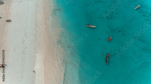 fishermen's dhow in stone town, Zanzibar