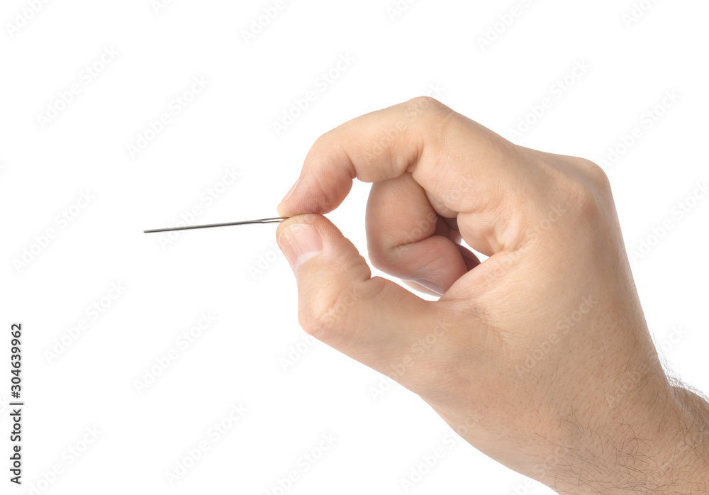 Hand with needle Hand with needle