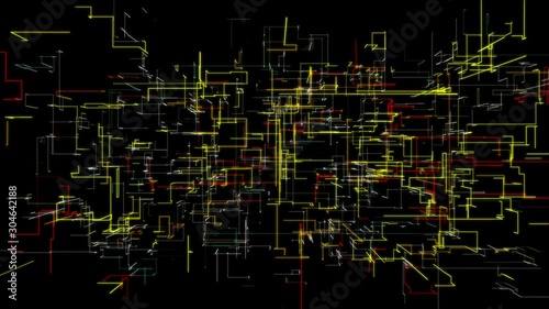 Abstract and background future digital technology network line Connected to every corner of the world ,Technology and connection bounless World concept