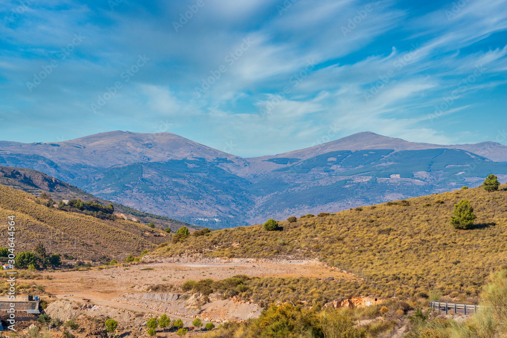 mountainous landscape of the Alpujarra near Berja