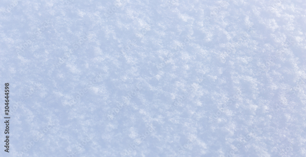 A blanket of white snow in winter - obrazy, fototapety, plakaty 