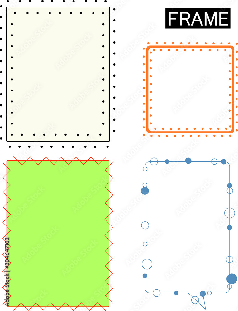 シンプルなフレーム 飾り枠セット Stock Vector Adobe Stock シンプルなフレーム 飾り枠セット Stock Vector Adobe Stock