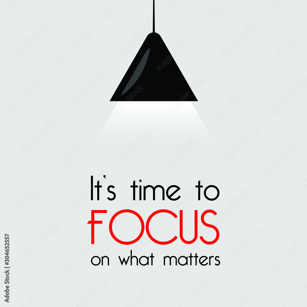 Light focusing on text ( focus concept vector illustration ) Light focusing on text ( focus concept vector illustration )