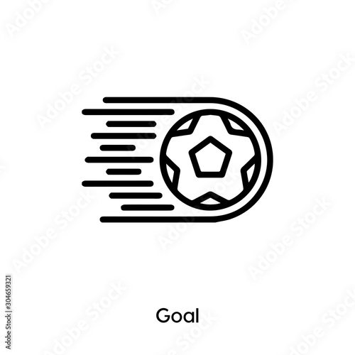 football goal icon vector sign symbol