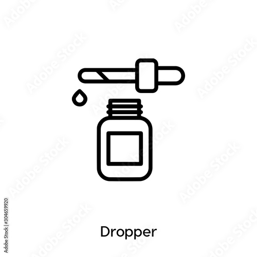 dropper icon vector. dropper icon vector symbol illustration. Modern simple vector icon for your design. dropper icon vector	