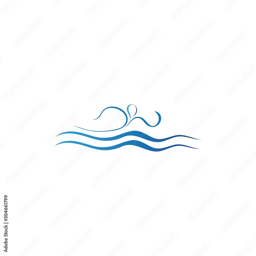 Water wave icon vector Water wave icon vector