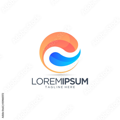 Abstract Colorful Logo Design Vector Template