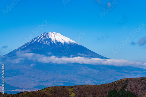 大涌谷から見る富士山