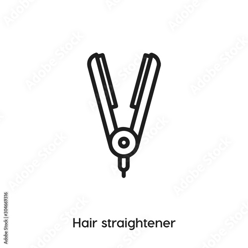 hair straightener icon vector