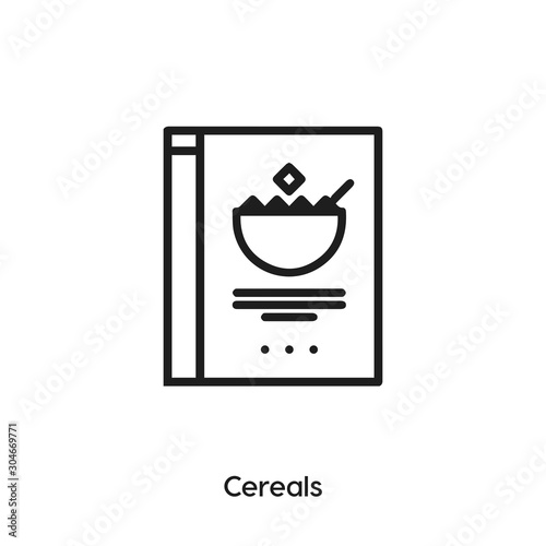 cereals icon vector