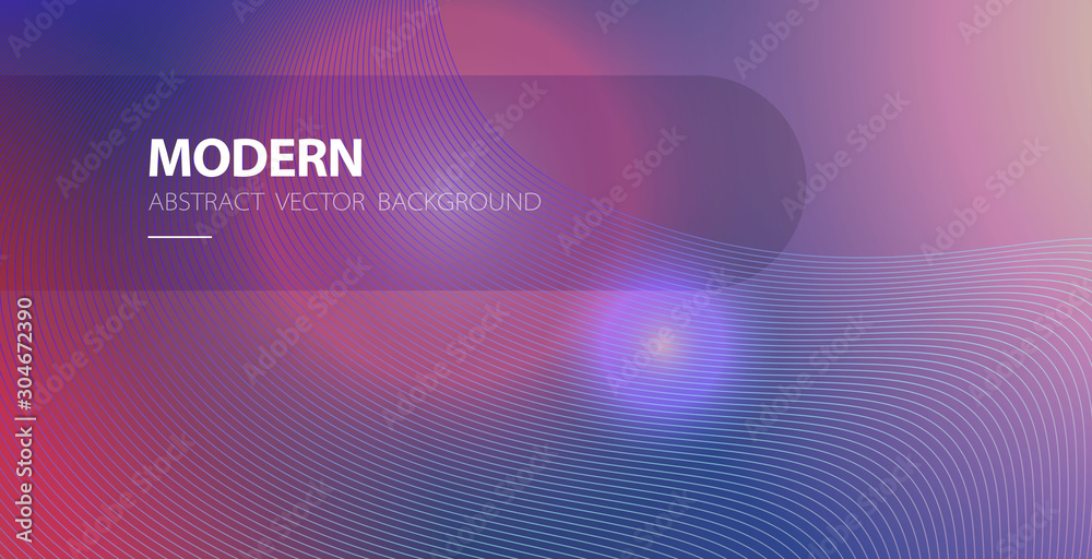 Abstract bright purple and violet background with light, lens flare shine effect vector, magic futuristic glow banner with curvy lines modern flowing backdrop, idea of space or fantasy wallpaper