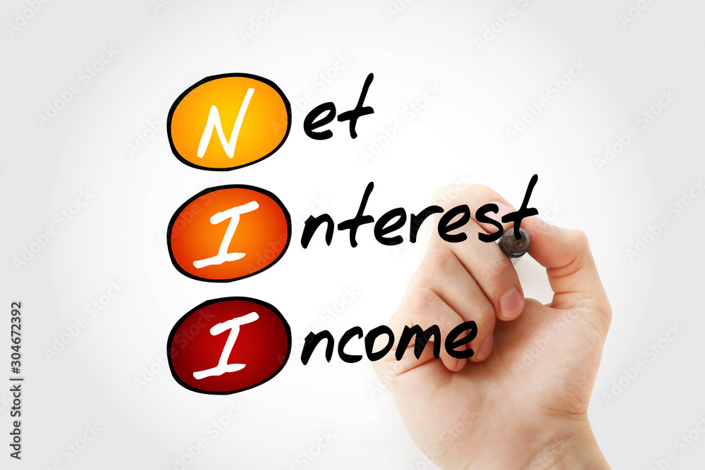 NII - Net Interest Income acronym with marker, business concept background NII - Net Interest Income acronym with marker, business concept background