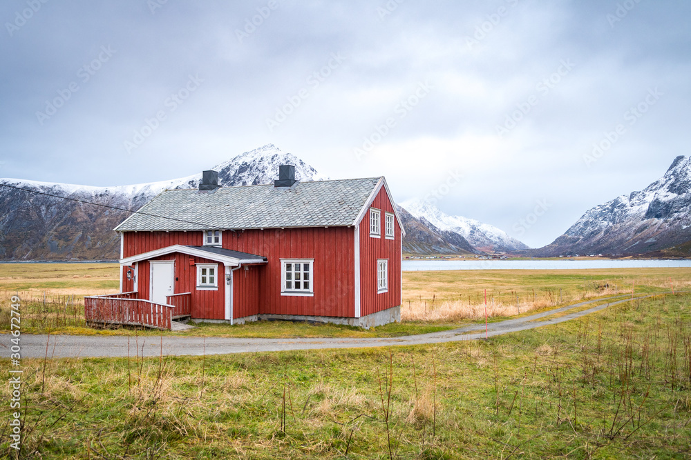traditional nordic house in a idyllic place traditional nordic house in a idyllic place