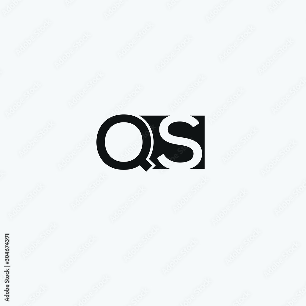 QS letter icon logo vector free download